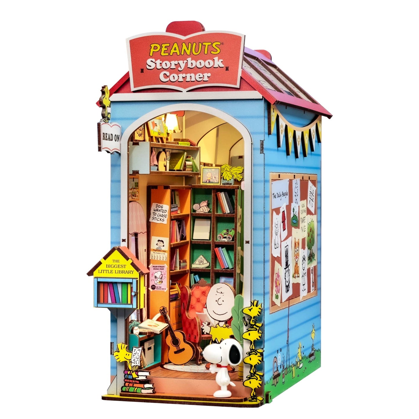 Peanuts Story Corner - DIY Bookshelf Diorama Kit