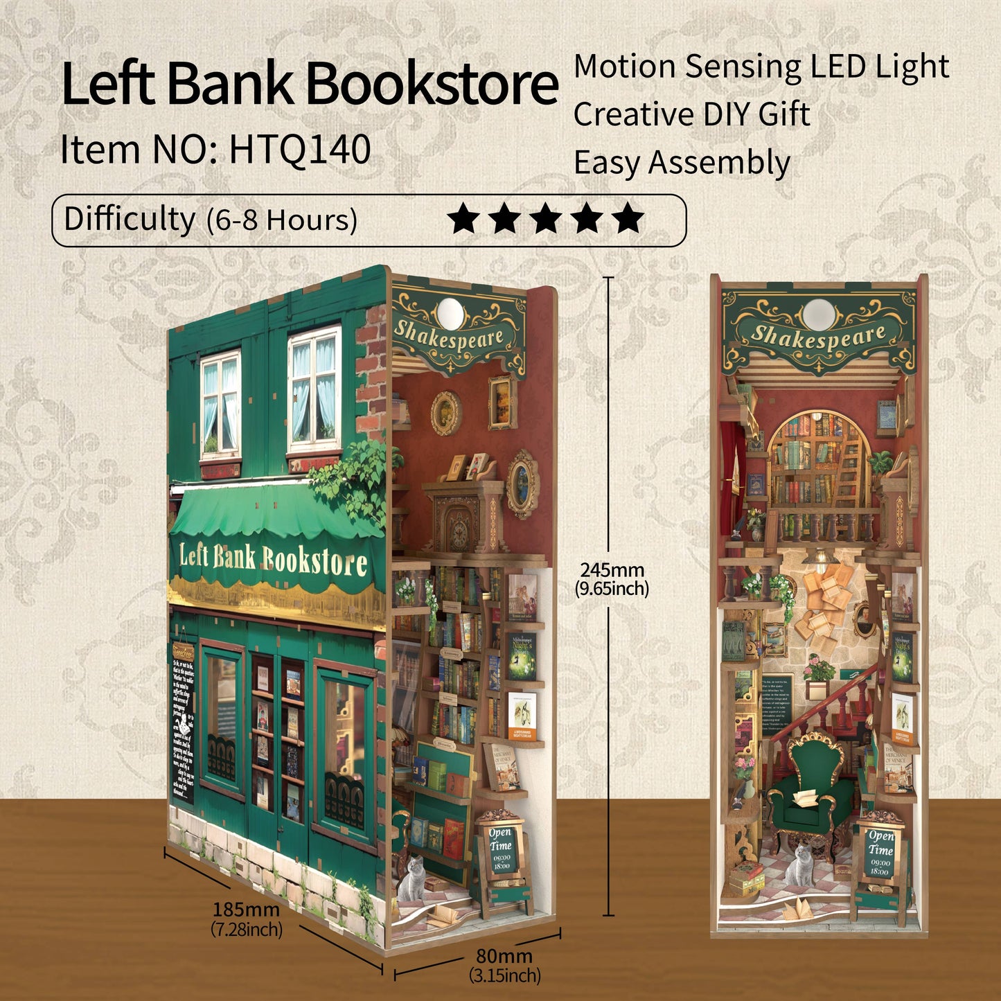 DIY Bookshelf Kit: Left Bank Bookshelf