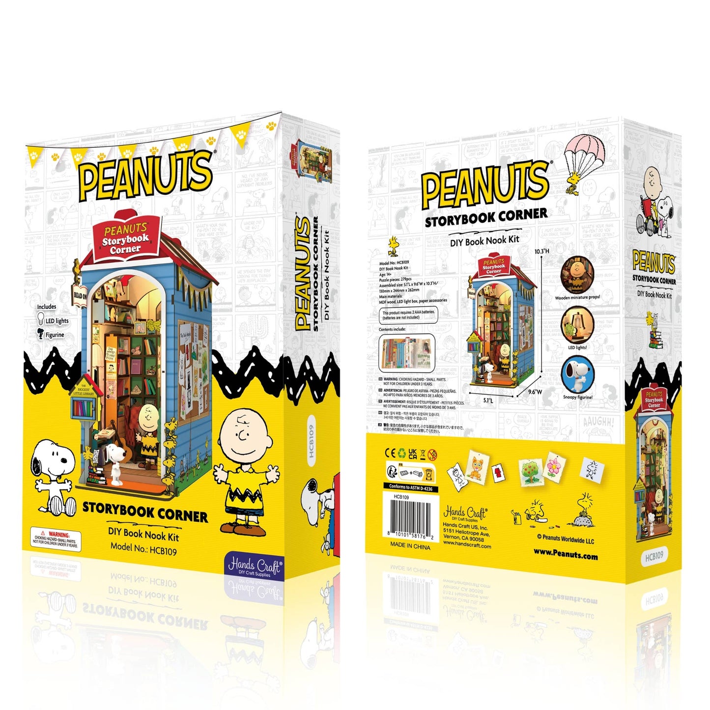 Peanuts Story Corner - DIY Bookshelf Diorama Kit