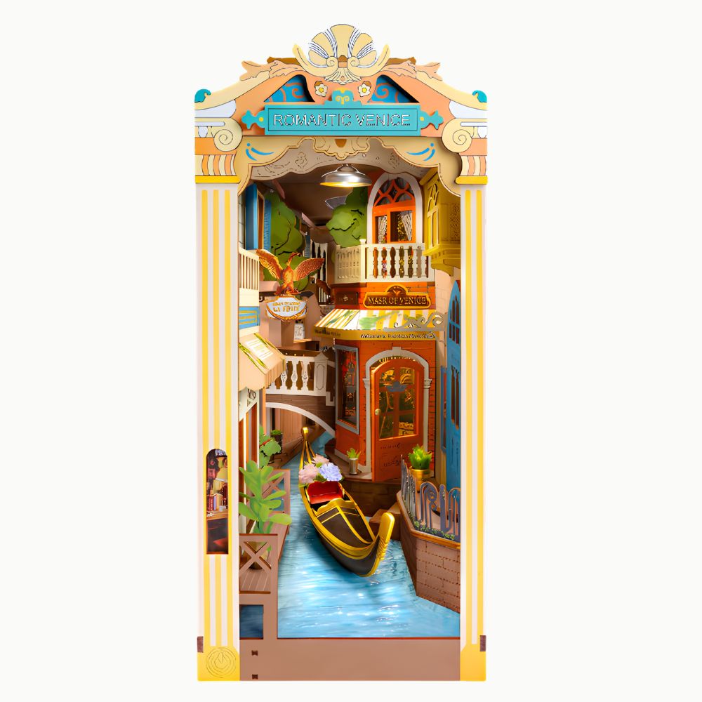 DIY Book Nook Kit: Romantic Venice with Dust Cover